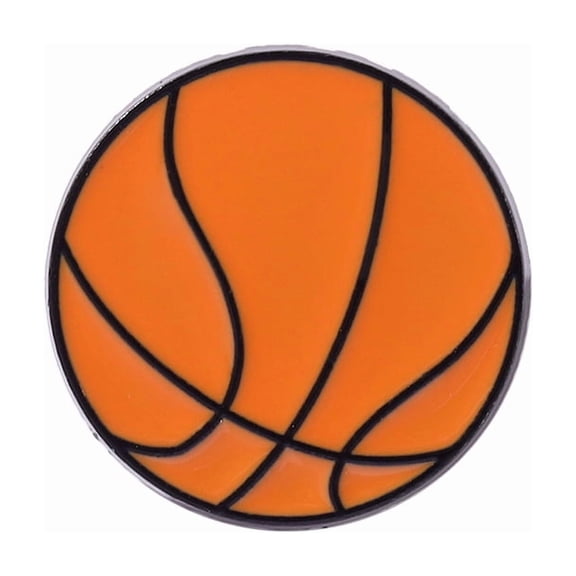 5pc Sports Themed Enamel Pin Alloy Brooch for Backpack Clothes Basketball 23~24mm