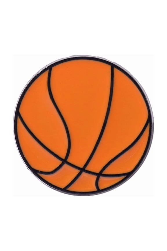 5pc Sports Themed Enamel Pin Alloy Brooch for Backpack Clothes Basketball 23~24mm