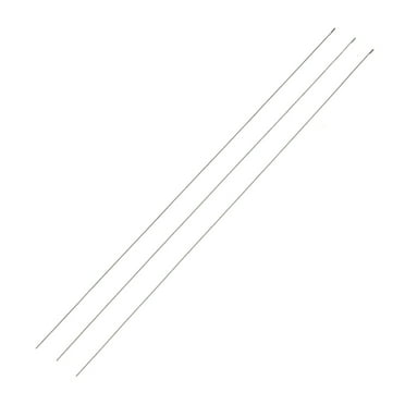 5pc Steel Beading Needles with Hook for Bead Spinner Curved Needles for Beading Jewelry Stainless Steel Color 17.8x0.03cm