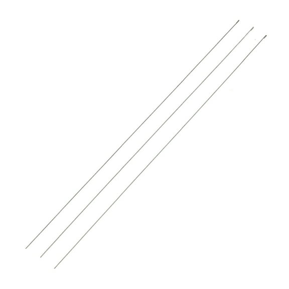 5pc Steel Beading Needles with Hook for Bead Spinner Curved Needles for Beading Jewelry Stainless Steel Color 17.8x0.03cm