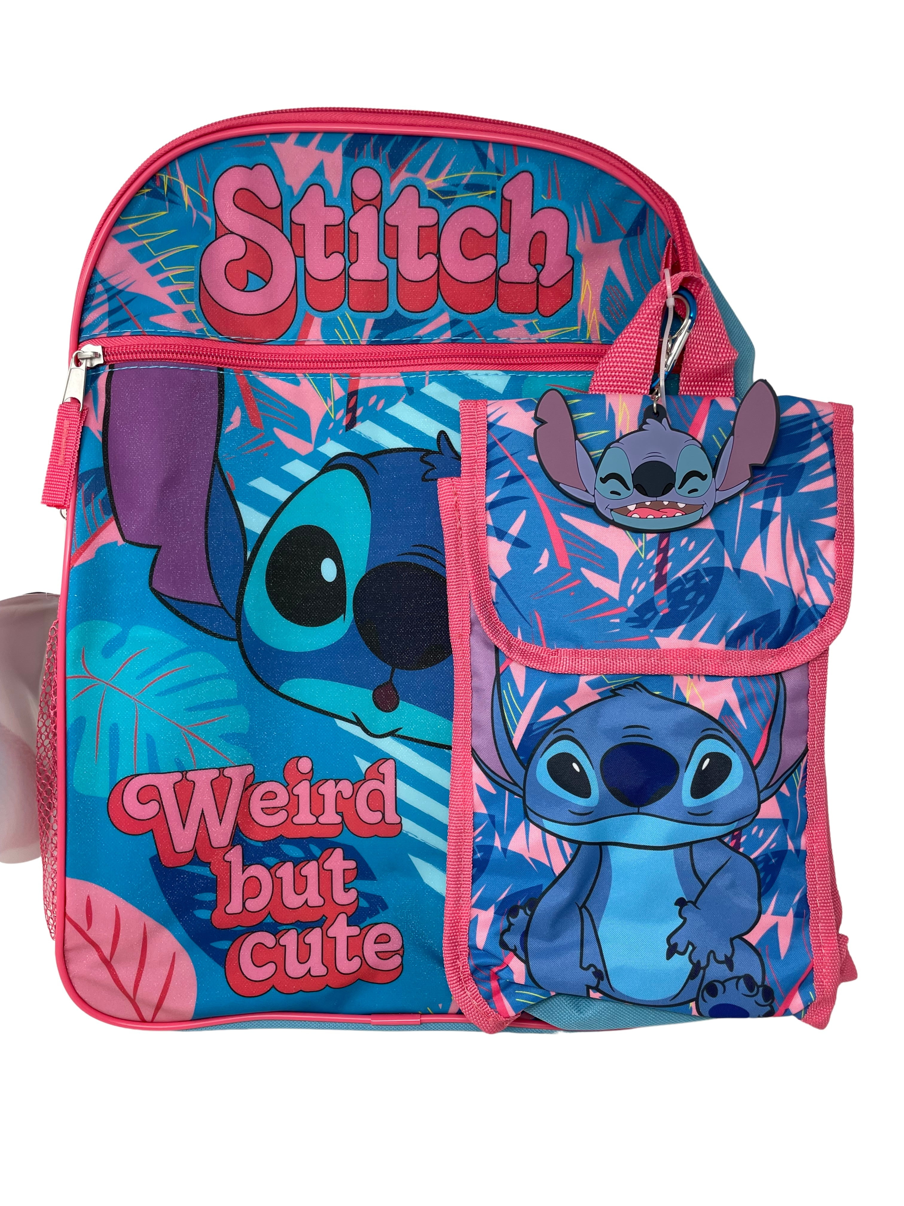 Disney Lilo & Stitch Kids' Weird but Cute with Lunch Bag 4-Piece Set Blue -  Walmart.com