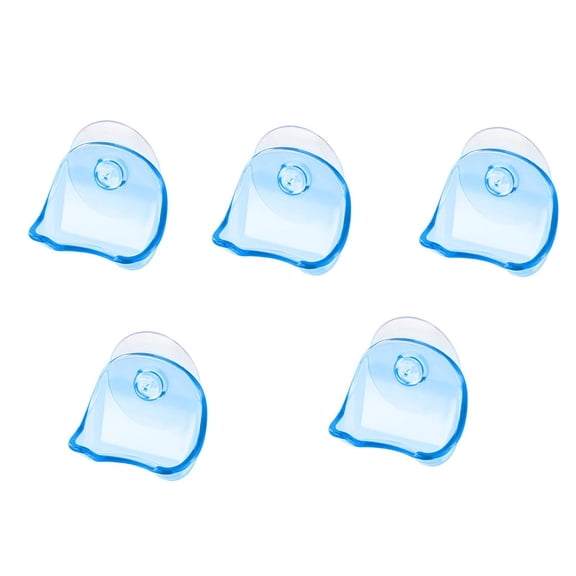 5pc Suction Cup Wall Mounted Razor Holders - No Drilling Required, Space - Saving, Detachable Design - for Bathroom, Shower, Vanity, Organizing Razors, Toothbrushes, Small Toiletries