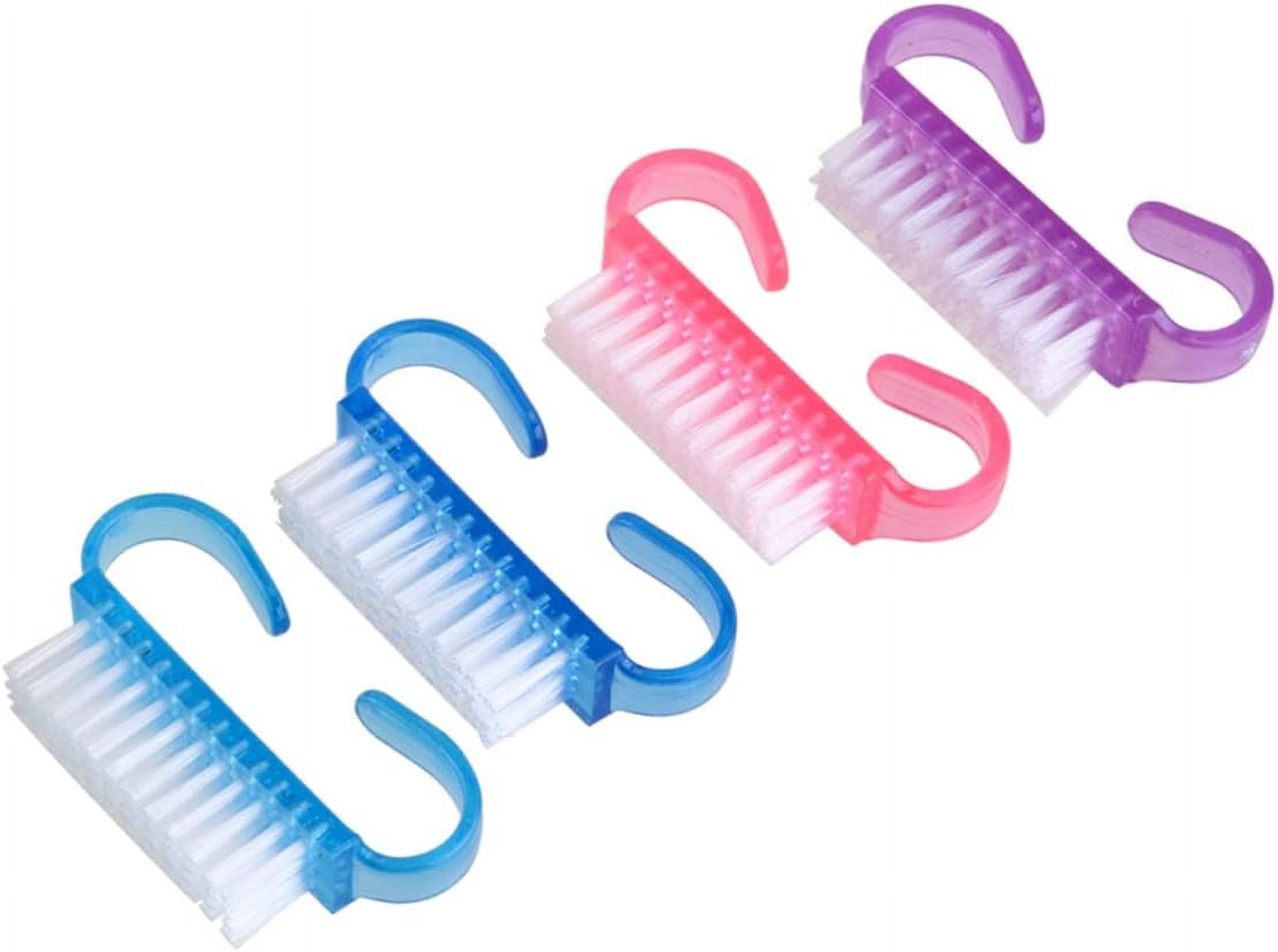5pc Supplies Nail Brushes Men Scrubbers Foot Grip Handle Cleaning Nails