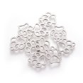 thumbnail image 1 of 5pc Resistant 304 Stainless Steel Stainless Steel Color Charms Dog Paw Prints 12.9x11.8x1mm Hole: 1.5mm, 1 of 3