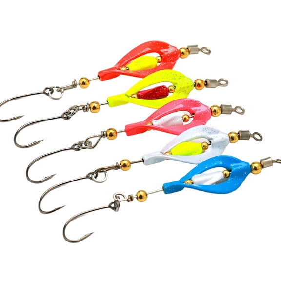 5pc Trout Master Fishing Lure Set for Spin Fishing with Unique Forward Center of Gravity for Longer Casts (Section B)