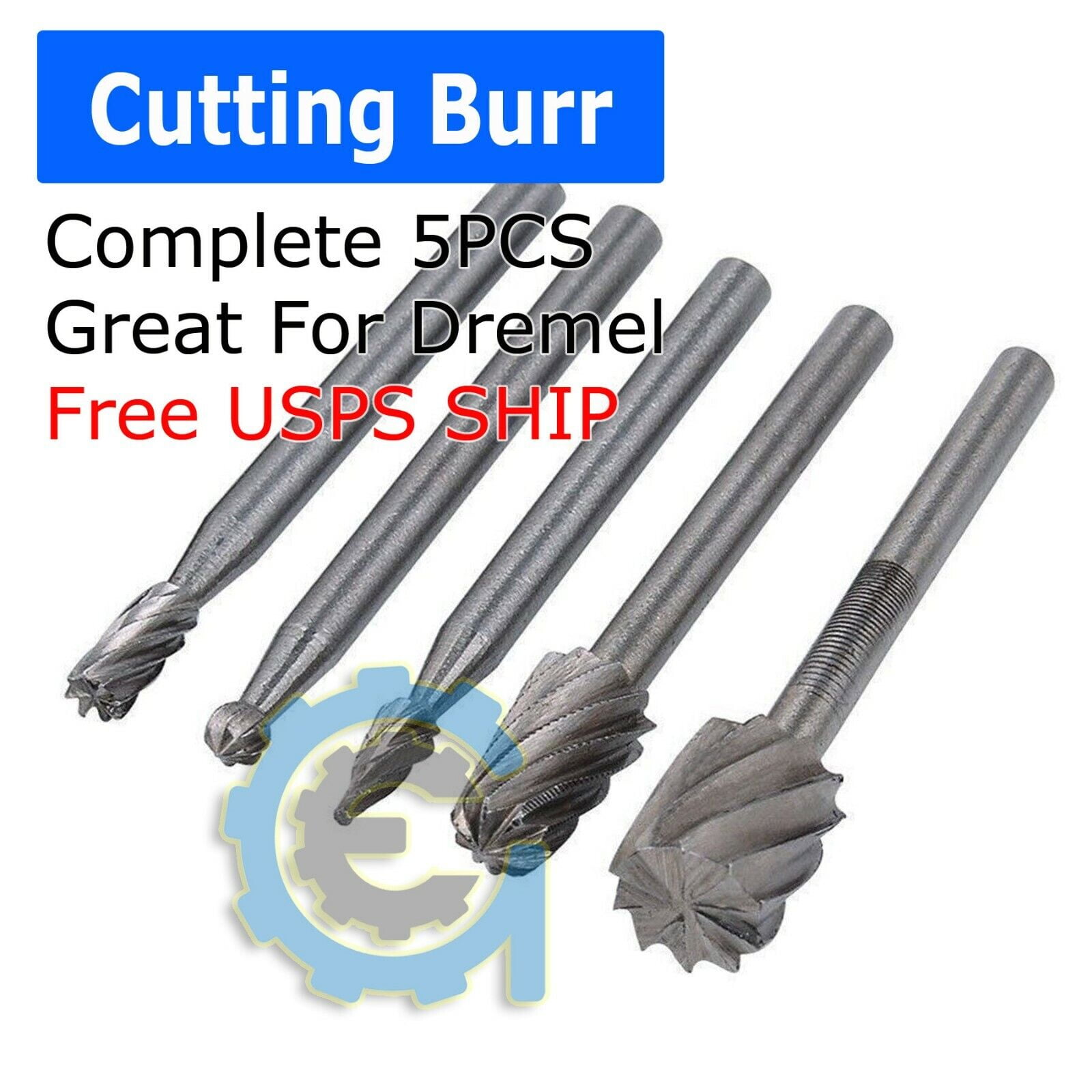 Pc Tungsten Carbide Cutting Burr Set Dremel Drill Bits Rotary Grinder Grinding Walmart Com