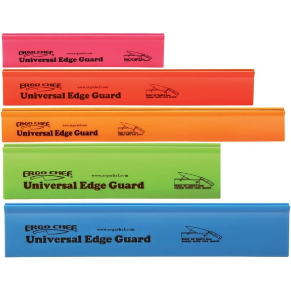 5pc Universal Knife Edge Guard Set Multicolored / Multi-sized / for Chef knife, Santoku, Bread, Utility and Paring knives