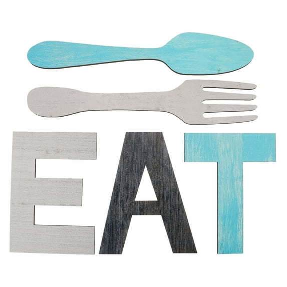 5pc Wooden Kitchen Wall Art Set - Vintage Farmhouse Decor