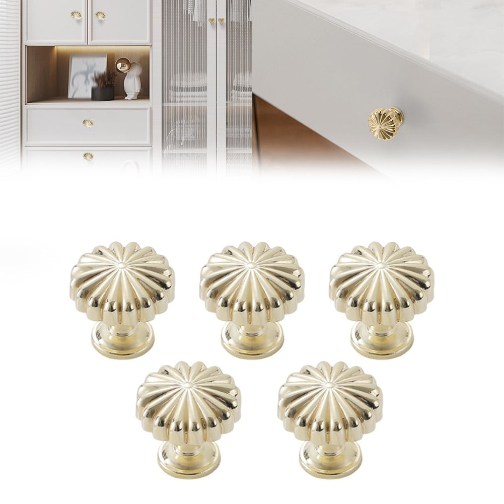 5pc Zinc Alloy Door Handle Knobs Kitchen Cupboard Wardrobe Cabinet Pull