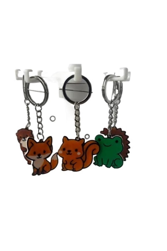 5pc forest animal keychain 3D printing