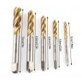 5pc/lot Titanium Coated HSS Spiral Fluted Screw Taps M3 M4 M5 M6 M8 Thread Tapping Tool