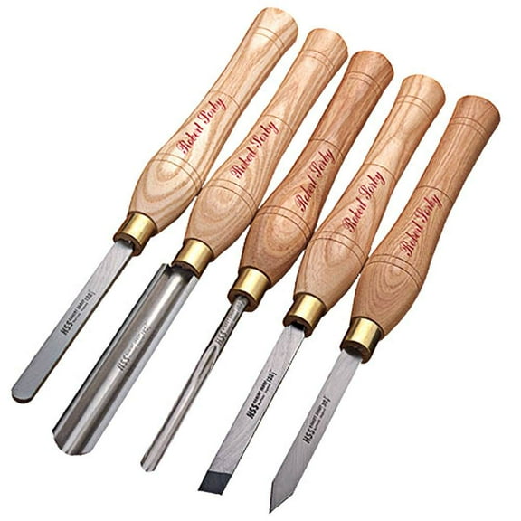 5pc. robert sorby #52hs woodturning tool set