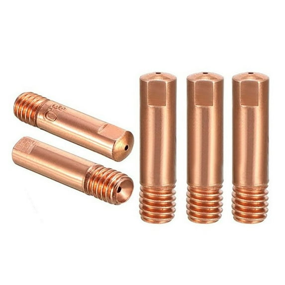 5pcs 0.6/0.8/0.9/1.0/1.2mm Universal Replace Part Soldering Accessories Contact Tip Gas Nozzle For MB-15AK 14AK MIG/MAG Welding Torch 0.6MM