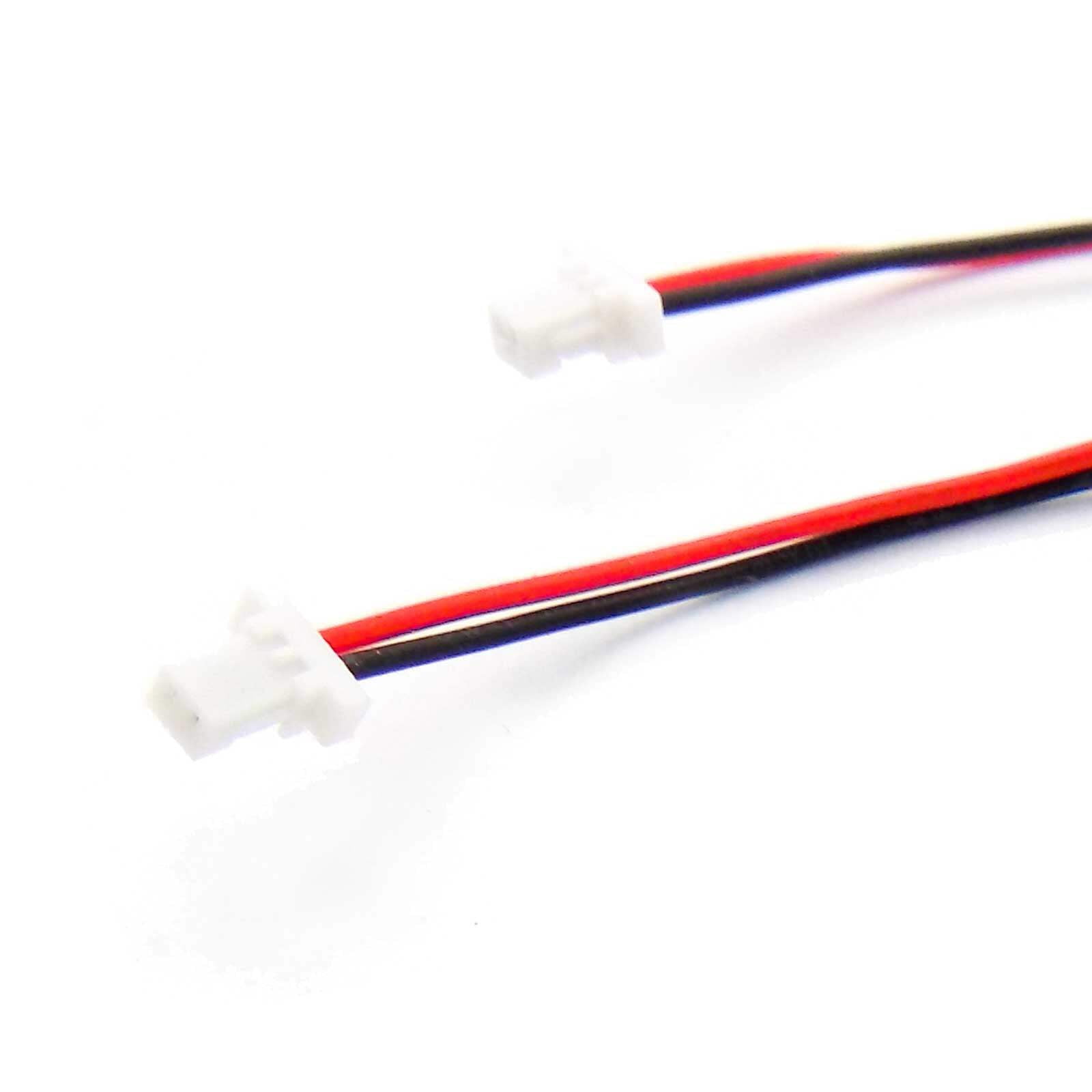 5pcs 1.0mm 2P 2-pin Power Harness Plug Red Black 10cm 28AWG - Walmart.com