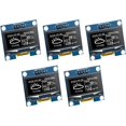 thumbnail image 1 of 5pcs 1.3 Inch 2 Display Module 12864 Pixels 1106 Screen Module Compatible/Raspberry Pi (White), 1 of 5