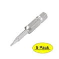 thumbnail image 1 of 5pcs 1/4" Hex Shank 1.4mm Tip T5 Magnetic Torx Screwdriver Bits 50mm Length, 1 of 4