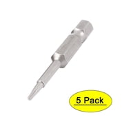 5pcs 1/4" Hex Shank T6 Magnetic Torx Screwdriver Bits 50mm Length
