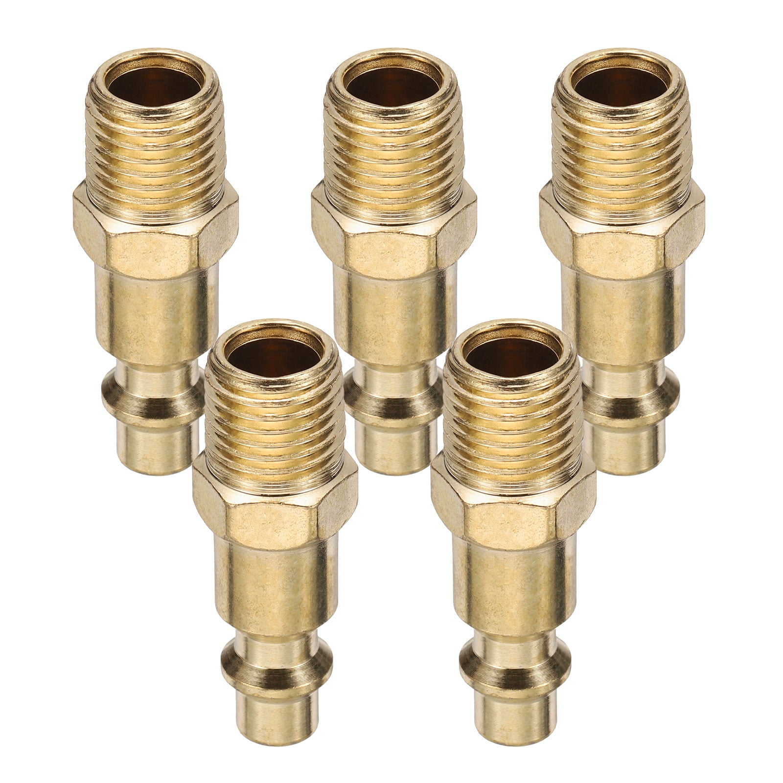 5pcs 1/4" NPT Male Industrial Air Hose Quick Connect Adapter Type M Air