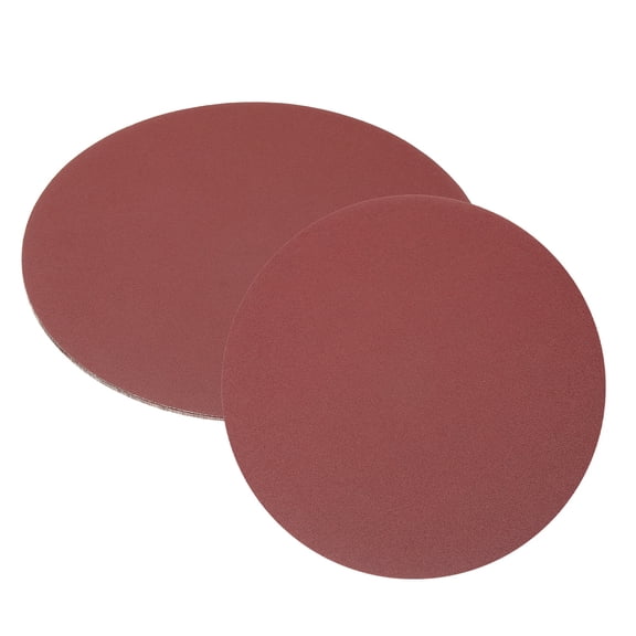 5pcs 10-Inch Sanding Discs, 150 Grits Aluminum Oxide Hook and Loop Stick Back Sandpapers, No-Hole Round Wet/Dry Sander Papers, Sand Auto Car Paint, Wood, Metal