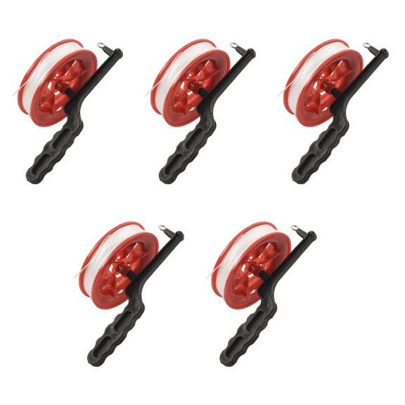 5pcs 100M Twisted String Line Red Wheel Kite Reel Winder