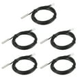thumbnail image 1 of 5pcs 10K Temperature Sensor Probe Stainless Steel NTC Thermal Sensor Probe 6.6ft Digital Thermometer Extension Cable, 1 of 4