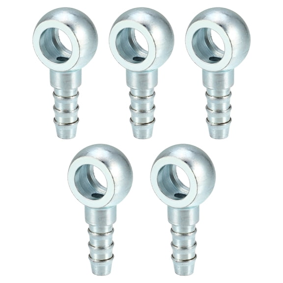 5pcs 10mm ID 7.5 mm OD Car Banjo Hose Barb Bolt Fittings Universal Banjo Fitting Fuel Adapter Connector
