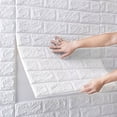 thumbnail image 1 of 5pcs/10pcs DIY 3D Wall Sticker Wallpaper Foam Soft Brick Self Adhesive Waterproof Mould Proof Room Home Living Room Bathroom Kitchen Bedding Room Decoration, 1 of 9