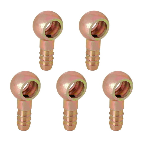 5pcs 11.3mm ID Hose Barb 14mm Banjo Fitting Fuel Line Adapter Connector for Car