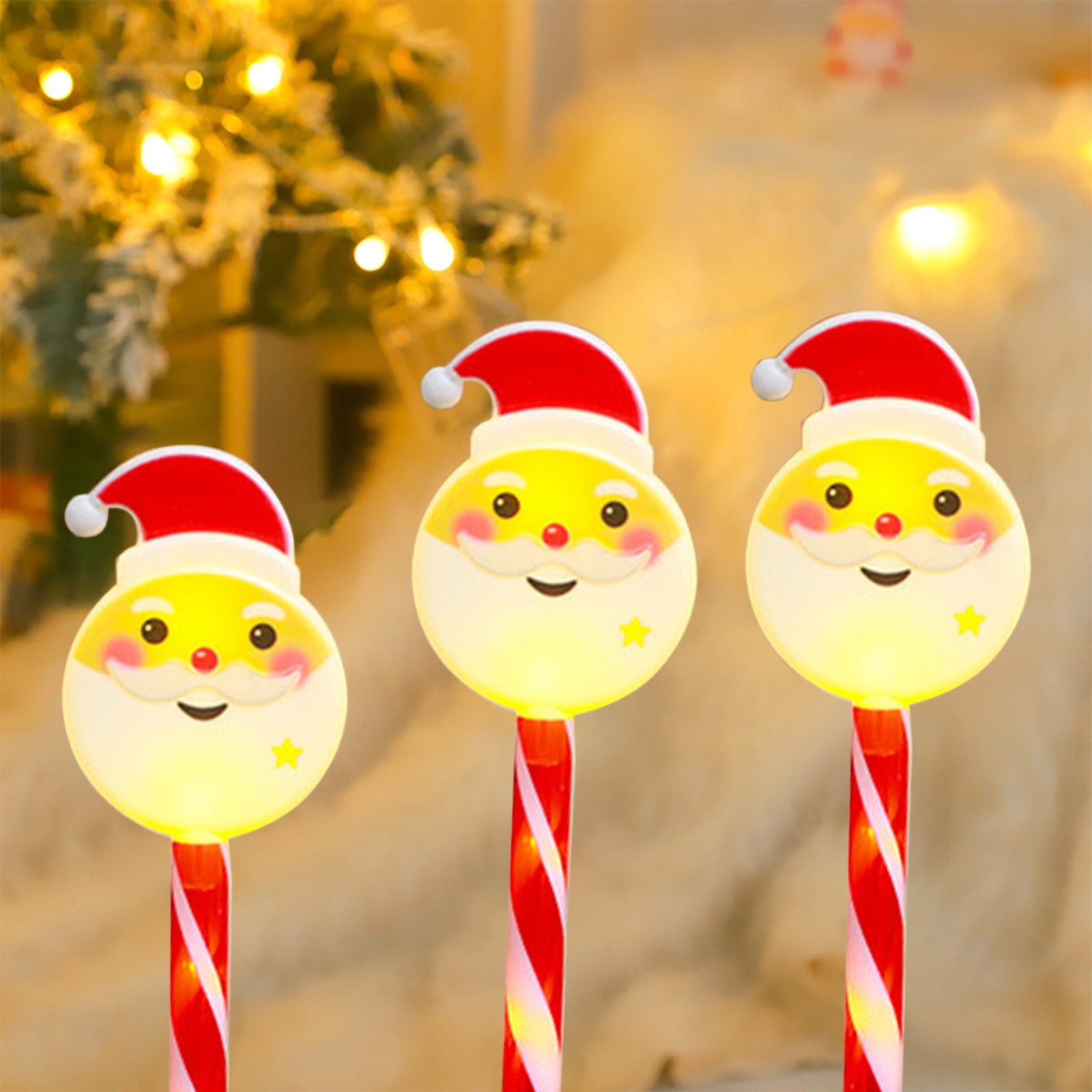 5pcs 12.6in Outdoor Christmas Lights, CXALSSY C9 LED Solar Christmas