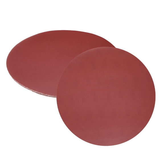 5pcs 12-Inch Sanding Discs, 400 Grits Aluminum Oxide Hook and Loop Stick Back Sandpapers, No-Hole Round Wet/Dry Sander Papers, Sand Auto Car Paint, Wood, Metal
