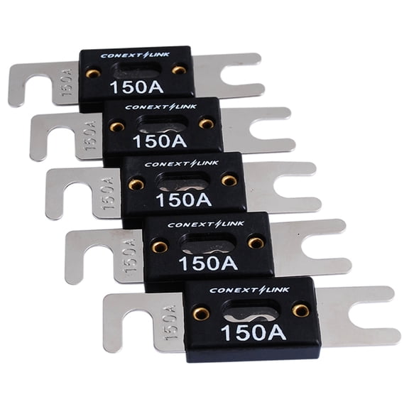5pcs 150 Amp ANL Fuse Nickel Plated Blade Auto Stud Inline for 12V Car Audio Wiring System