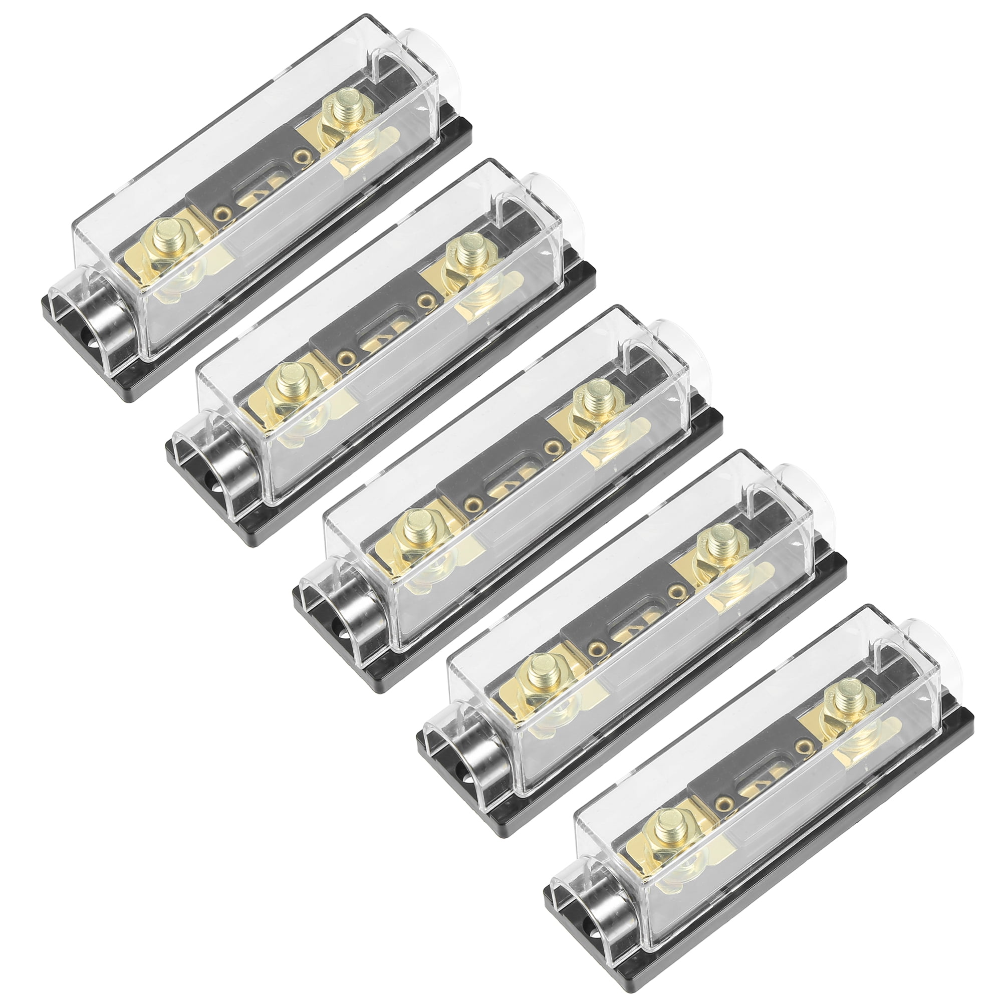 5pcs 150 Amp Fuse 0 4 8 10 Gauge Inline ANL Fuse Holders Clear Black ...
