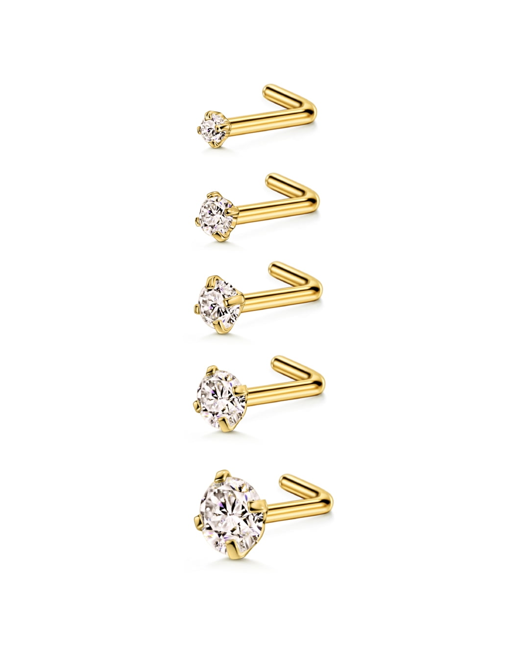 Gold Filled Good Quality Nose Studs Nose Piercing Studs LOLIAS 14K