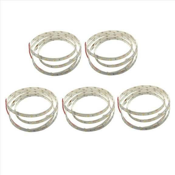 5pcs 1M 60-3528 SMD Waterproof LED Light Strip DC12V (Warm White),5 x 1M LED Light Strip,Warm White
