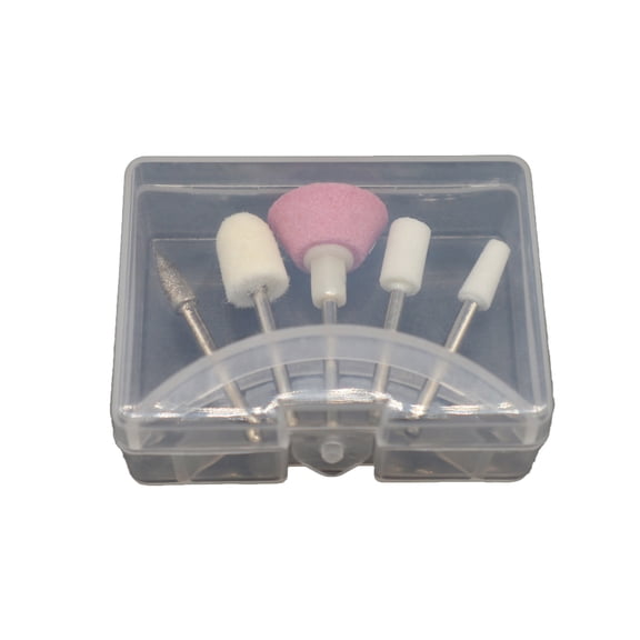 5pcs/1set Different Electric Nail Drill Bits for Machine Milling Cutter Sandpaper Cleaning Sander Pedicure Manicure Accessories