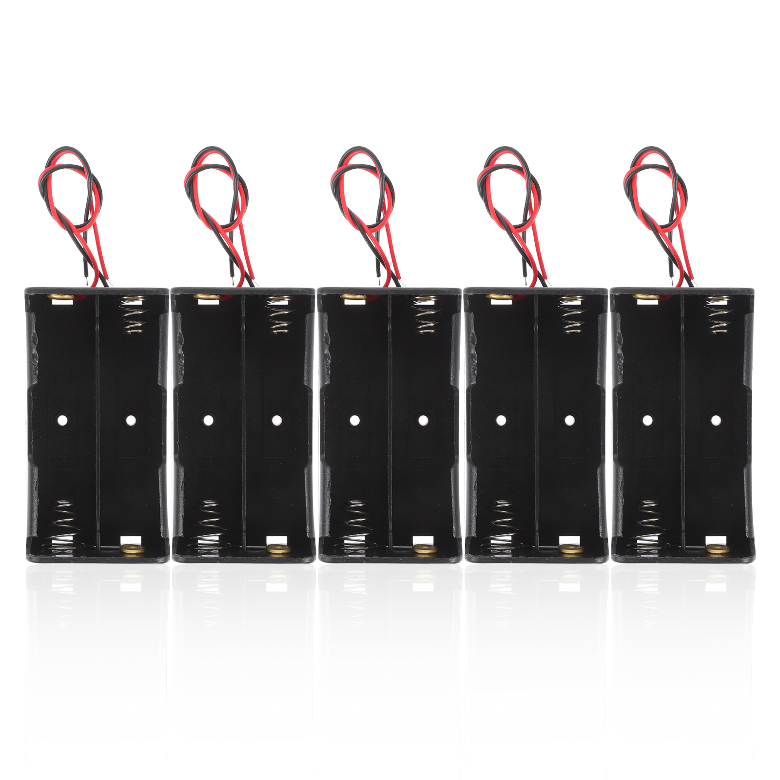 Support Pile 9V Opitec - Câbles Libres Noirs