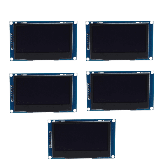 5pcs 2.42 Inch OLED Display LCD Screen Module 128X64 SPI/IIC Interface SSD1309 Display White
