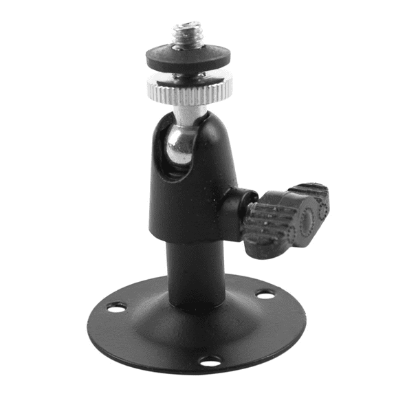 5pcs 2.6 Inch High Wall Ceiling Mount Stand Bracket for Security CCTV Camera,5 x CCTV Security Camera Bracket 5 x Installation Screws Kits,black