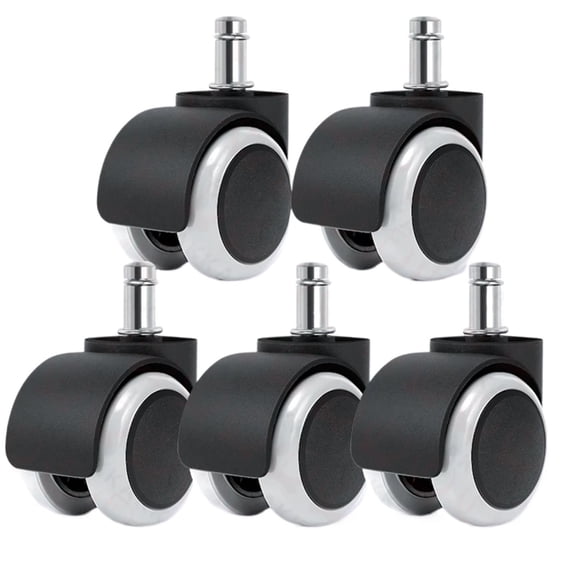 5pcs 2 Inch Universal Swivel Caster Wheels Replacement Gaming Chair Office Chair Casters Trolley Rollers Furniture Hardware ,Quiet and Smooth