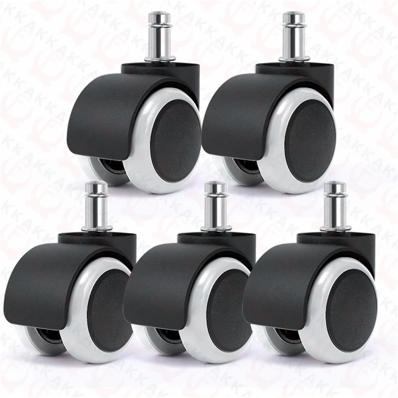 5pcs 2 Inch Universal Swivel Caster Wheels Replacement Gaming Chair Office Chair Casters Trolley Rollers Furniture Hardware ,Reliable