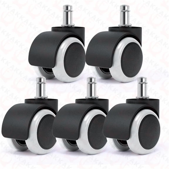 5pcs 2 Inch Universal Swivel Caster Wheels Replacement Gaming Chair Office Chair Casters Trolley Rollers Furniture Hardware ,Reliable