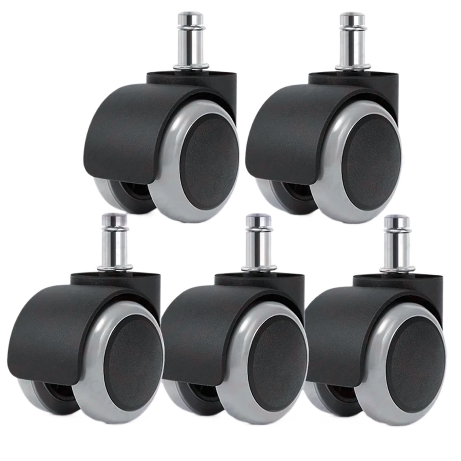 5pcs 2 Inch Universal Swivel Caster Wheels Replacement Gaming Chair Office Chair Casters Trolley Rollers Furniture Hardware ,Reliable