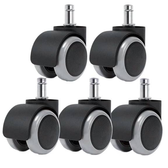5pcs 2 Inch Universal Swivel Caster Wheels Replacement Gaming Chair Office Chair Casters Trolley Rollers Furniture Hardware ,Reliable