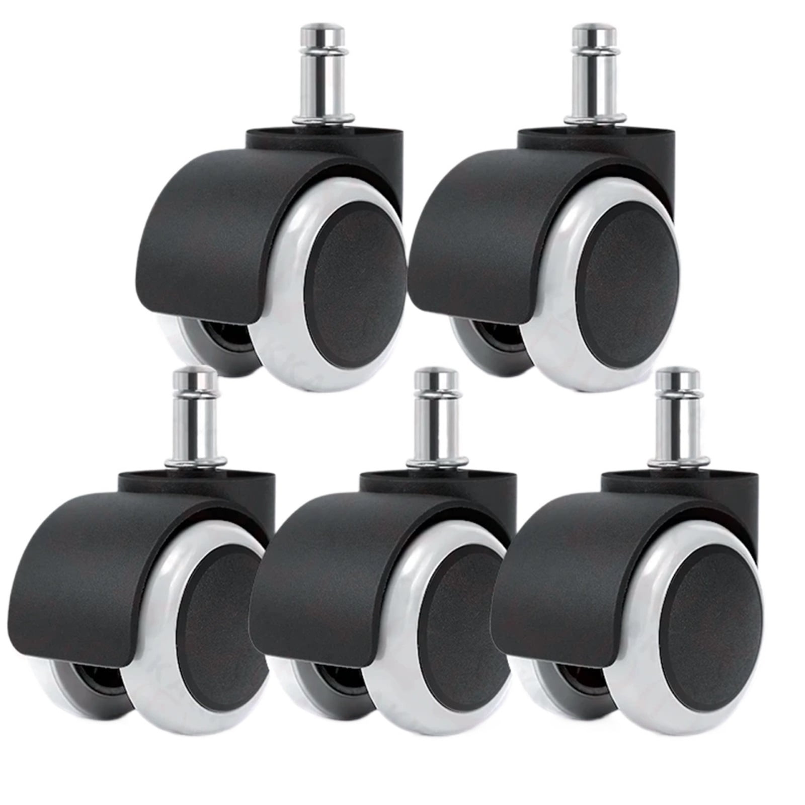 5pcs 2 Inch Universal Swivel Caster Wheels Replacement Gaming Chair Office Chair Casters Trolley Rollers Furniture Hardware ,Reliable
