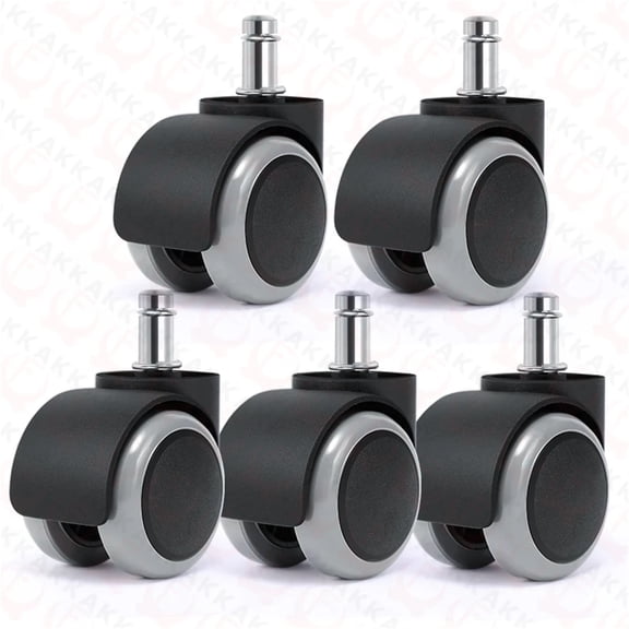 5pcs 2 Inch Universal Swivel Caster Wheels Replacement Gaming Chair Office Chair Casters Trolley Rollers Furniture Hardware ,Reliable
