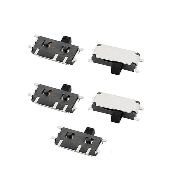 5pcs 2 Position 7P 1P2T SMT Self Locking Power Slide Switch 7x2x1mm