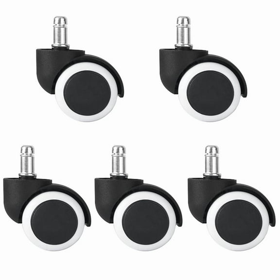 5pcs 2 inch Universal Swivel Caster Wheels Replacement Gaming Chair Office Chair Casters Trolley Rollers Furniture Hardware