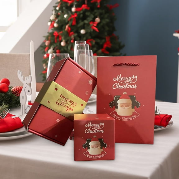 5pcs 2025 Upgrade Thickened Rubber Band Bounce Red Gift Box – Romantic Surprise Bouncing Gift Box with 1 Replacement Rubber Band, Festive Red Gift Box for Valentines Christmas Birthdays, Red