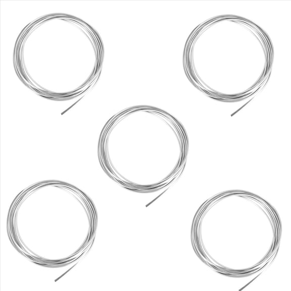 5pcs 20FT Chrome Moulding Trim Strip Car Door Edge Scratch Guard Protector Cover Silver,5 x roll of 6M Moulding Trim Strip,Silver