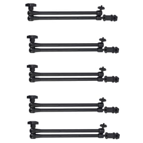 5pcs 20Inch Adjustable Articulating Friction Magic Arm with Hot Shoe Mount for LED Light DSLR Rig LCD Monitor